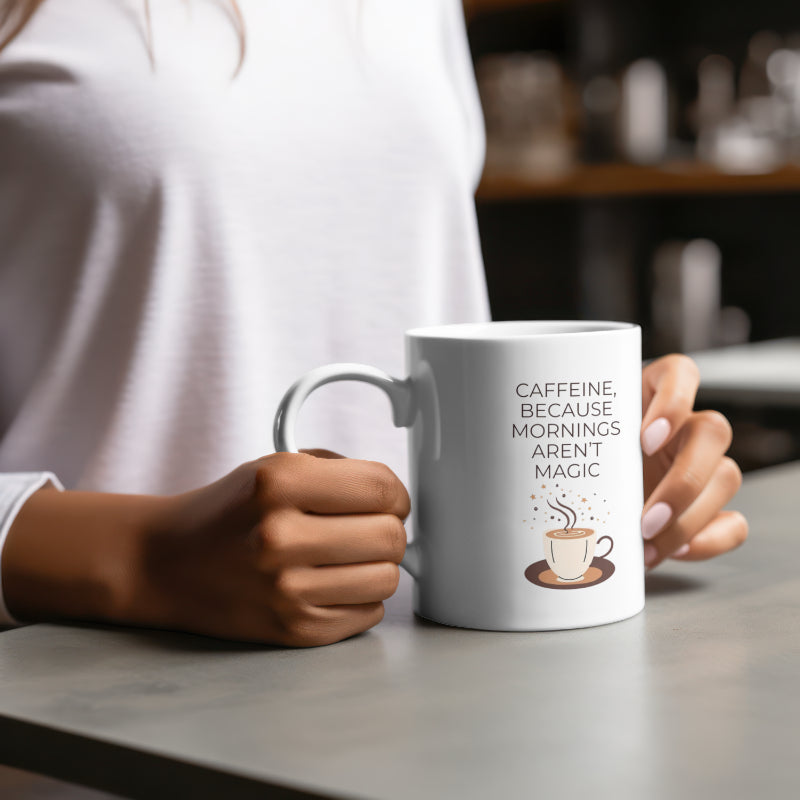 Mornings Aren't Magic Mug ☕ | Double-Sided Coffee Mug | Chai-Fi