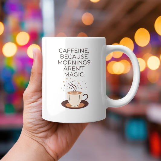 Mornings Aren't Magic Mug ☕ | Double-Sided Coffee Mug | Chai-Fi