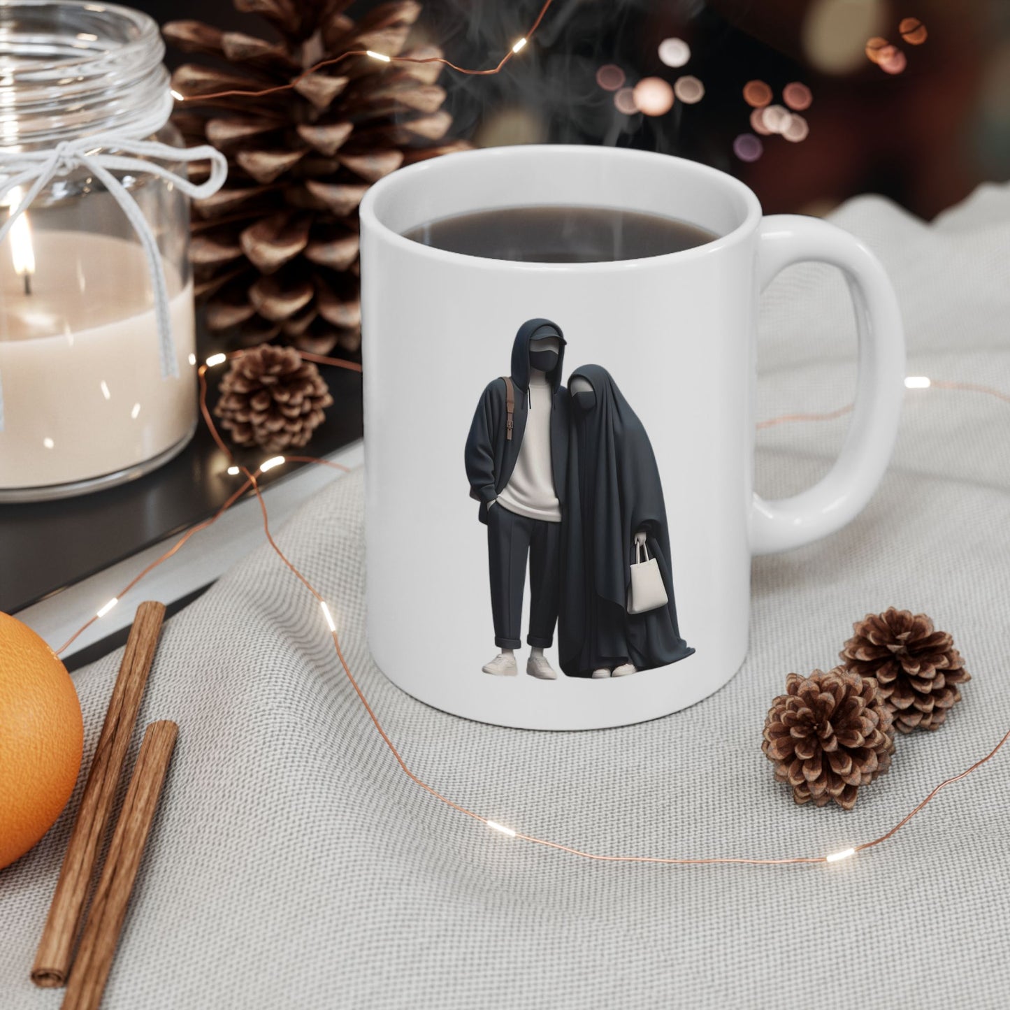 Islamic Couple Mugs 🕌 | Double-Sided Ceramic Mugs | Chai-Fi