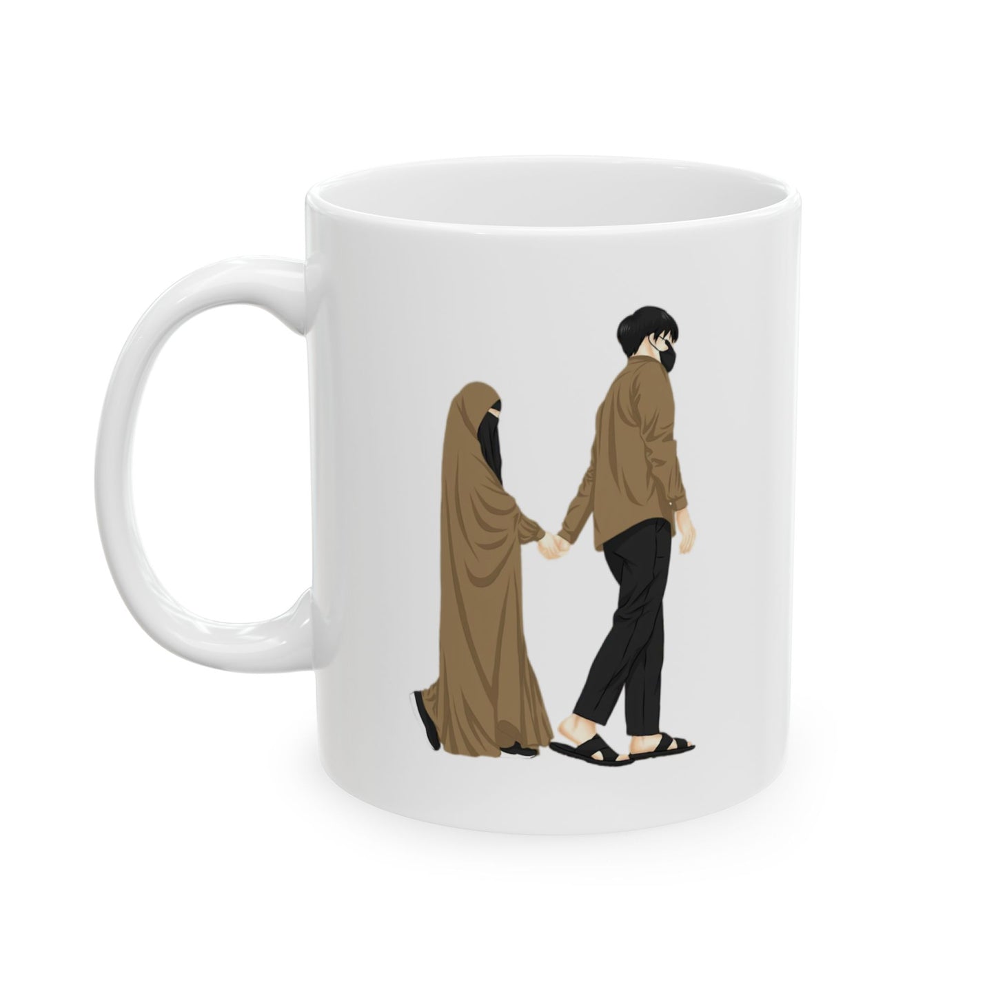 Celebrate Love &amp; Faith with Our Islamic Couple Mug 💖 11oz Premium Mug with Gift Box 🎁 | Double-Sided Print | Available in All Colors! 🌈