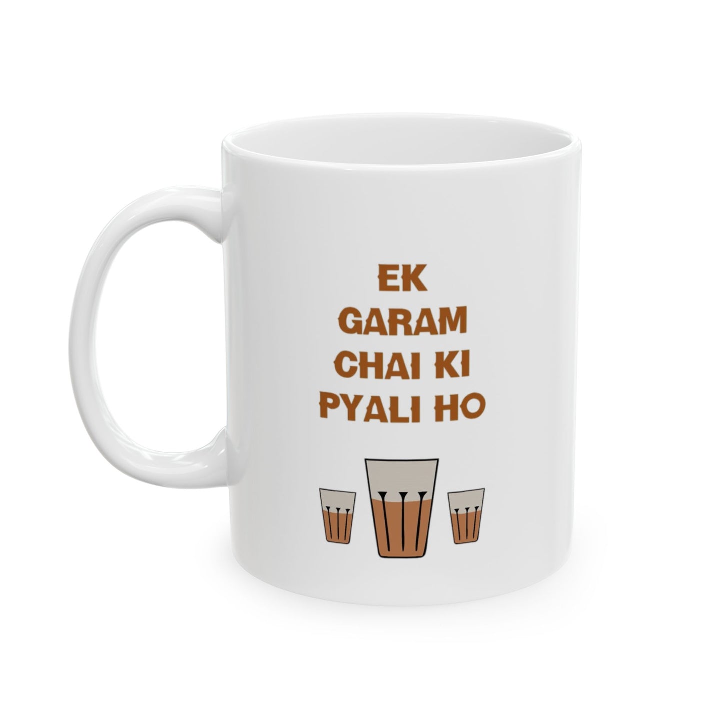 Ek Garam Chai Ki Pyali Ho! ☕ Premium Mug for Chai Lovers | 11oz, Double-Sided Print, All Colors, Gift Box 🎁