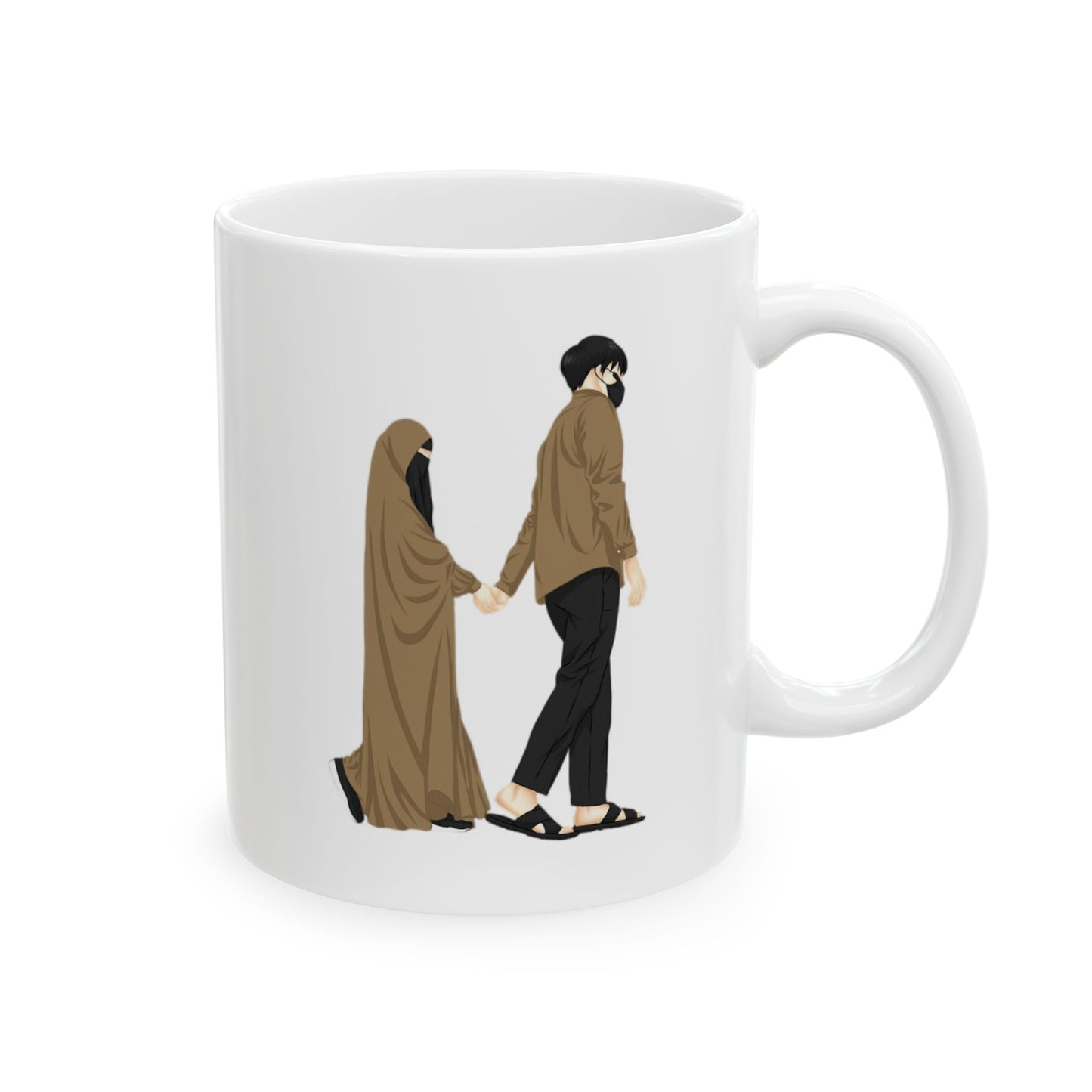 Celebrate Love &amp; Faith with Our Islamic Couple Mug 💖 11oz Premium Mug with Gift Box 🎁 | Double-Sided Print | Available in All Colors! 🌈