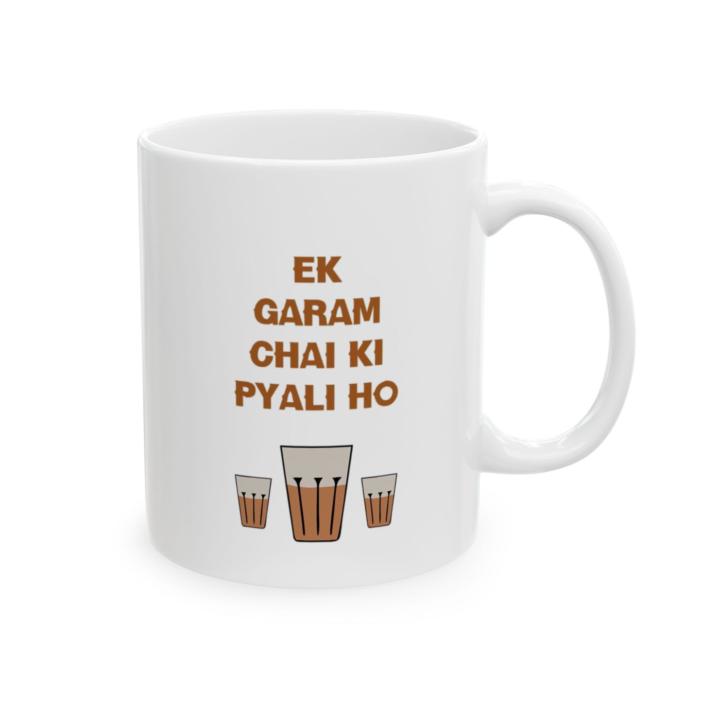 Ek Garam Chai Ki Pyali Ho! ☕ Premium Mug for Chai Lovers | 11oz, Double-Sided Print, All Colors, Gift Box 🎁