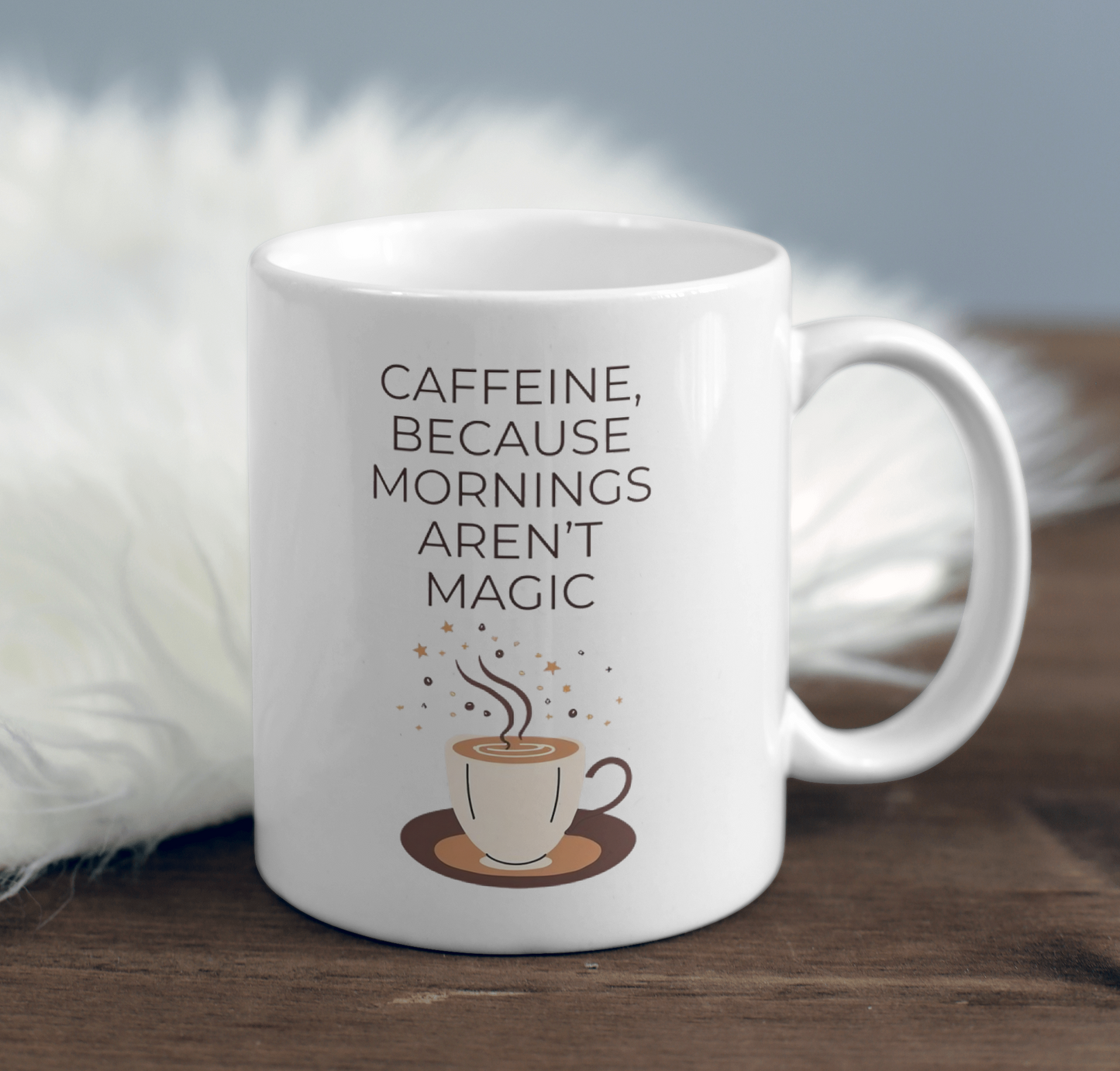 Mornings Aren't Magic Mug ☕ | Double-Sided Coffee Mug | Chai-Fi