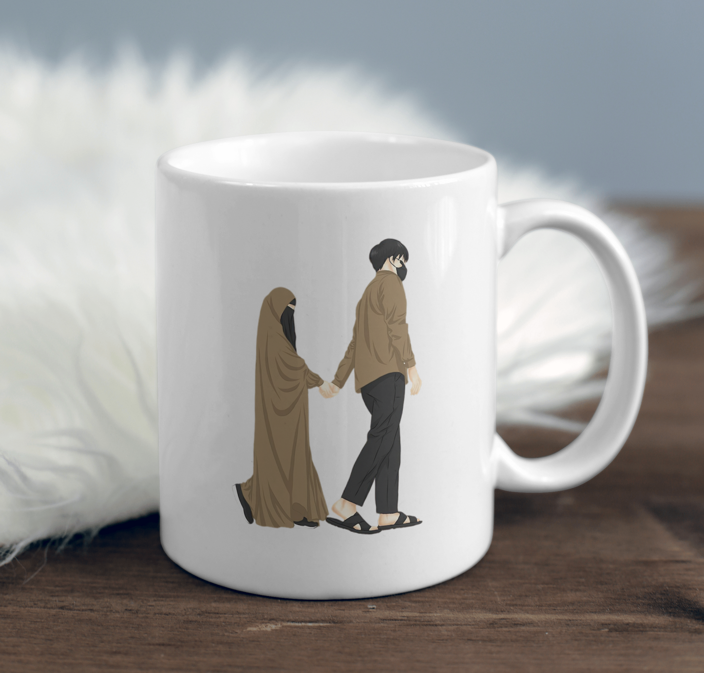 Celebrate Love &amp; Faith with Our Islamic Couple Mug 💖 11oz Premium Mug with Gift Box 🎁 | Double-Sided Print | Available in All Colors! 🌈