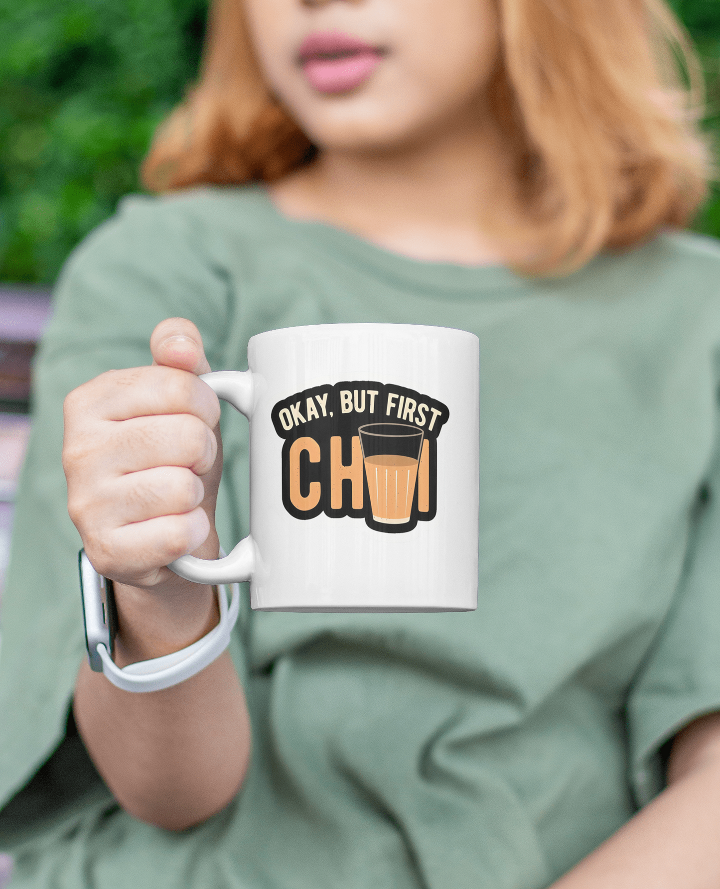 Okay, But First Chai Mug ☕ | Funny Chai Gift Pakistan | Chai-Fi Mugs 🇵🇰