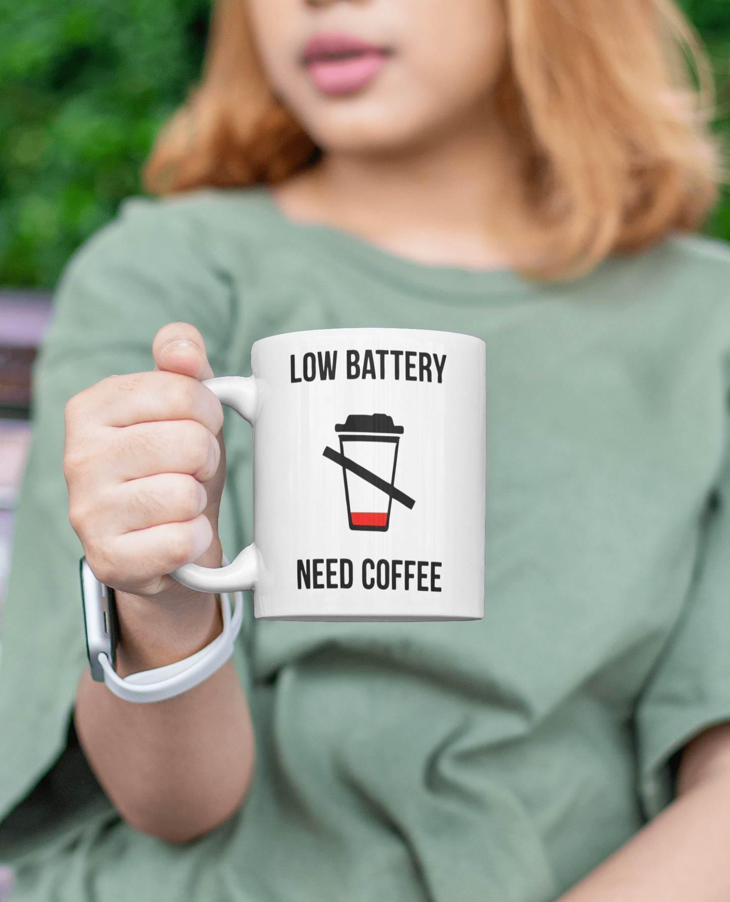 Low Battery - Need Coffee Mug ☕ | Funny Coffee Lover Gift | Chai-Fi Mugs 🔋